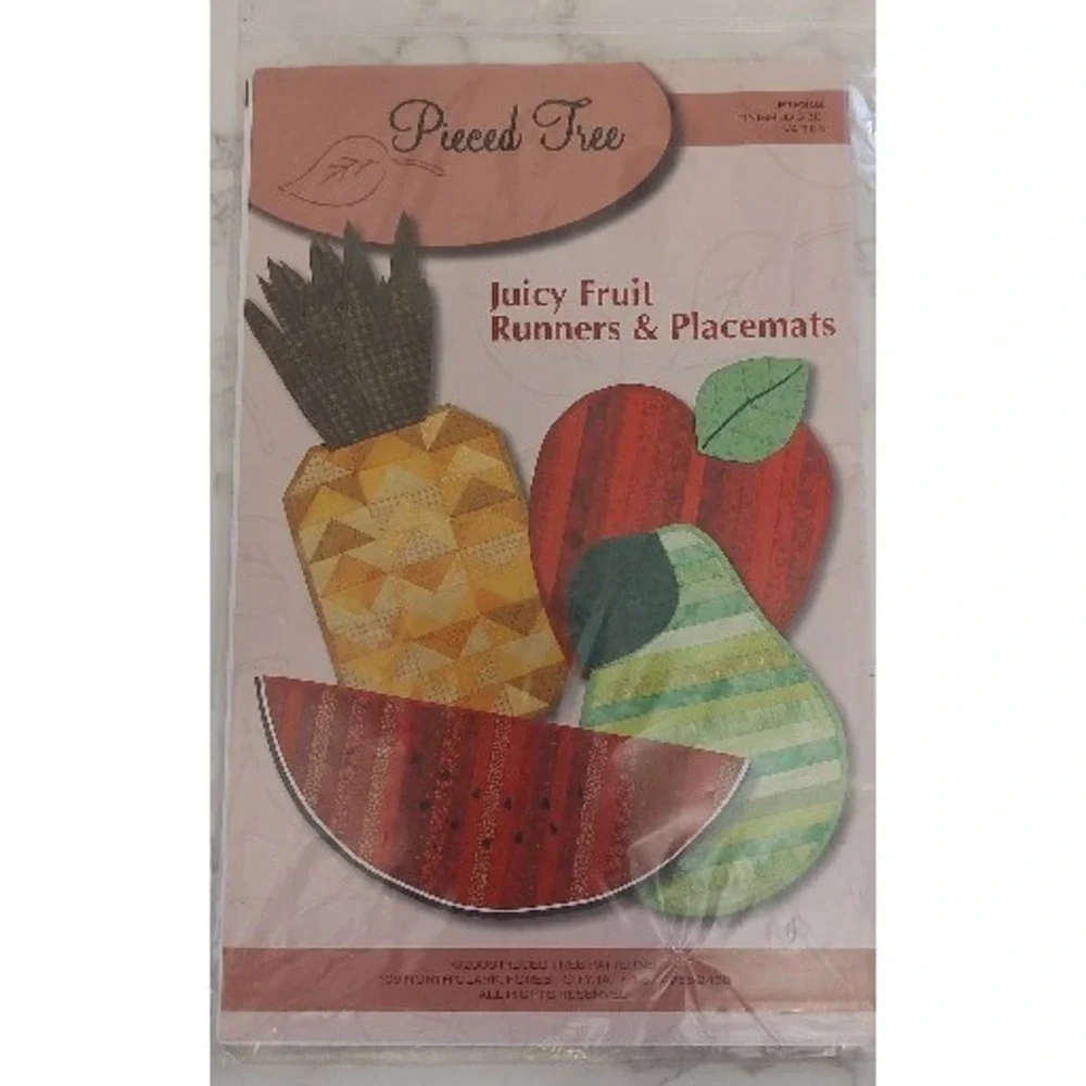 Pieced Tree Quilting Pattern Juicy Fruit Runners and Placemats PTP302 P93